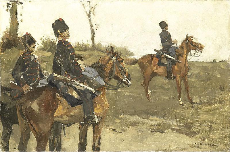 George Hendrik Breitner Hussars oil painting image